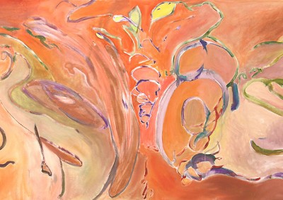 Expansion 6, 2011. Acrylic on Canvas, 49 x 108 inches.