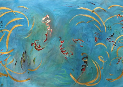 Expansion 8, 2011. Acrylic on Canvas, 63 x 113 inches.