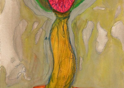 Summon 8, 2014. Gouache on paper. 12 x 9 inches