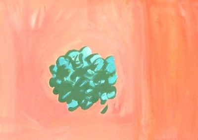 Cluster 25, Gouache on Ragboard, 7 x 10 inches, 2005