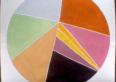 Color Pie, 1980. Gouaches on ragboard.