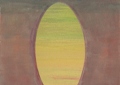 Core 25, Gouache, 12 x 9 in
