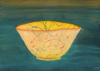 Tea Bowl 40, Gouache, 12 x 16 in